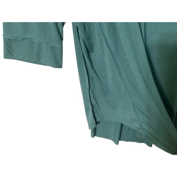 Terra & Sky Blouse Womens Plus Size 2X 20W 22W Blue Green White Scoop Neck Top S - Picture 5 of 11